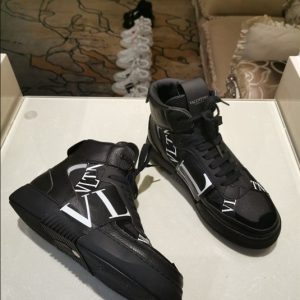 Valentino Garavani Mid-Top Calfskin VL7N Sneaker With Bands - VS12