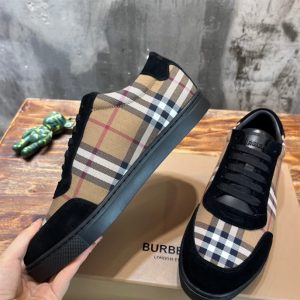 Burberry Vintage Check Cotton and Suede Sneakers - BS117