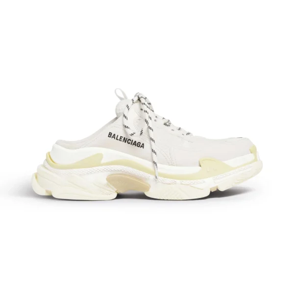 Balenciaga Triple S Mule in White - GS54