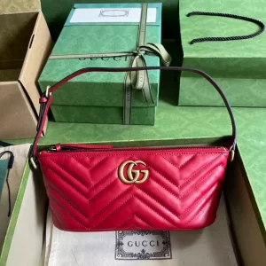 Gucci Marmont Shoulder Bag In Red - GH13