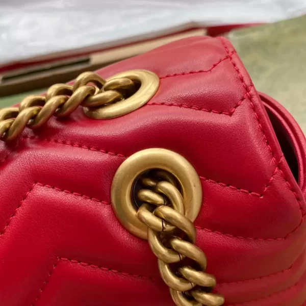 Gucci Marmont Small Shoulder Bag In Red - GH22