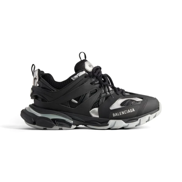 Balenciaga Track Sneaker In Black and Silver - GS70
