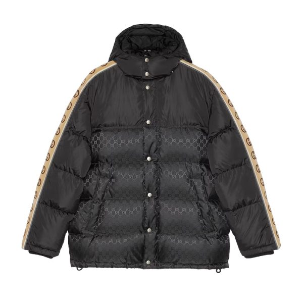 GG Jacquard Nylon Quilted Coat - GK10