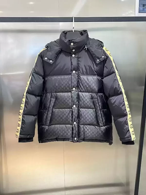 GG Jacquard Nylon Quilted Coat - GK10