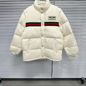 Gucci Padded Nylon Bomber Jacket with Web - GK05