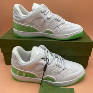 Gucci Basket Sneakers in Green and White - CS55