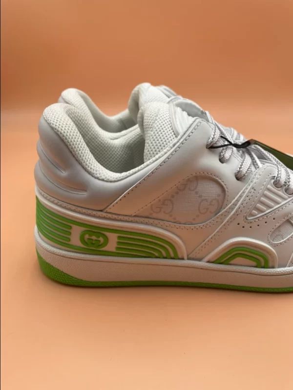 Gucci Basket Sneakers in Green and White - CS55