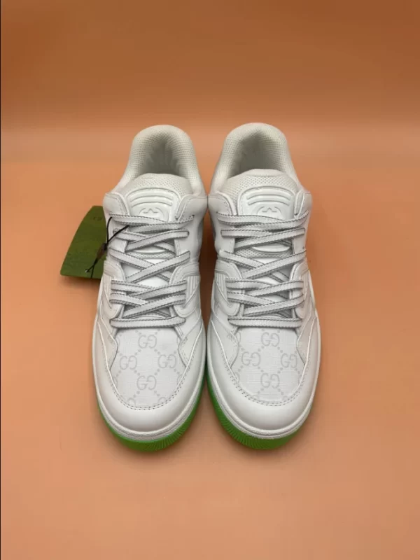 Gucci Basket Sneakers in Green and White - CS55