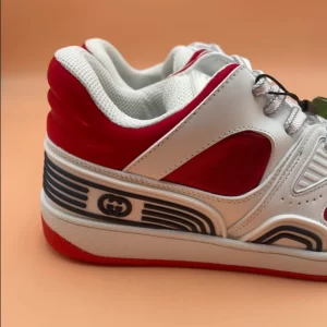 Gucci Basket Sneakers in Red and White - CS56