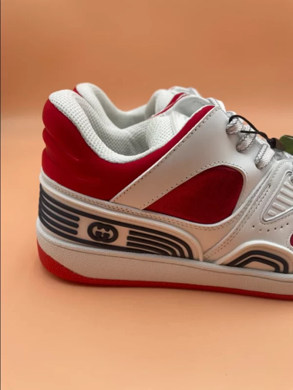 Gucci Basket Sneakers in Red and White - CS56