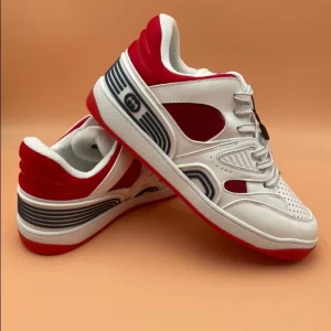 Gucci Basket Sneakers in Red and White - CS56