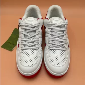 Gucci Basket Sneakers in Red and White - CS56