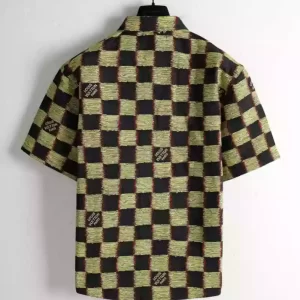 Louis Vuitton Short-Sleeved Damier Wool Shirt - LST05