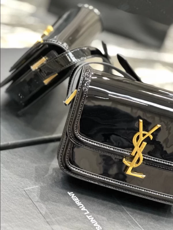 Saint Laurent Solferino Small Satchel in Lacquered Patent Leather - YSL47