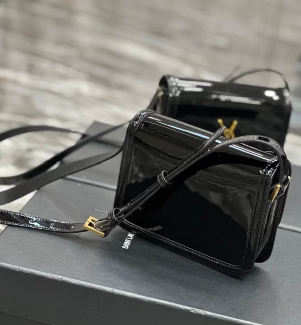 Saint Laurent Solferino Small Satchel in Lacquered Patent Leather - YSL47