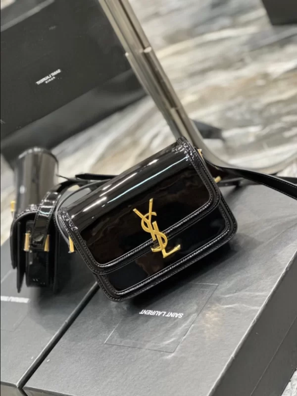 Saint Laurent Solferino Small Satchel in Lacquered Patent Leather - YSL47