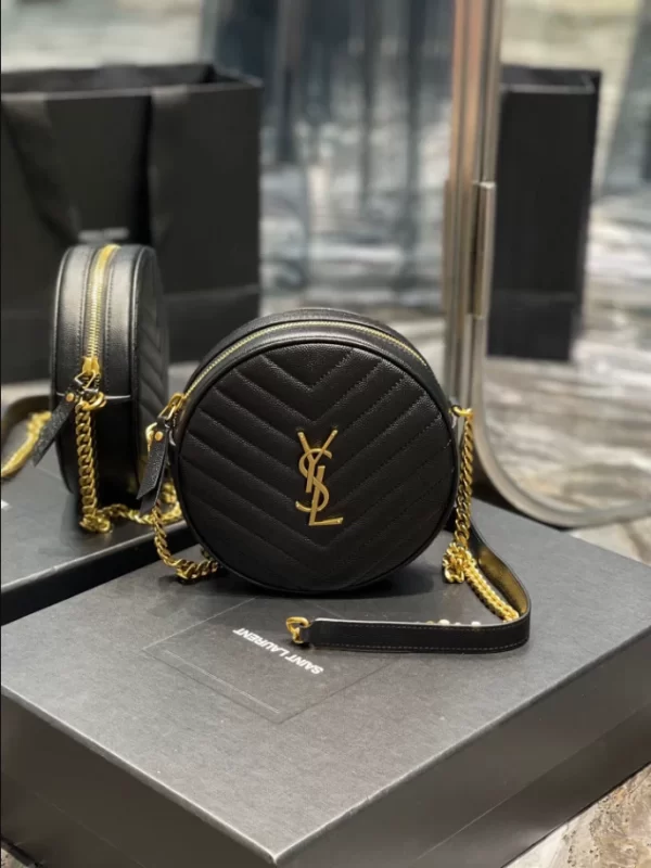 Saint Laurent Vinyle in Grain de Poudre Leather Bag - YSL07