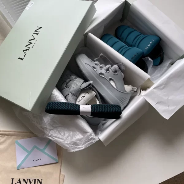 Lanvin Curb Color-Block Rubber Sneakers - LV11