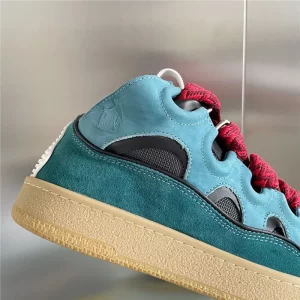 Lanvin Leather Curb Sneaker in Blue - LV18