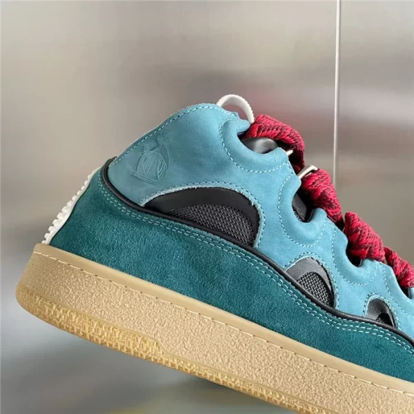 Lanvin Leather Curb Sneaker in Blue - LV18