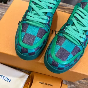 Louis Vuitton Trainer Sneakers In Green - LS99