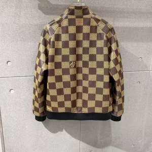 LV Damier Leather Harrington Jacket- LK13