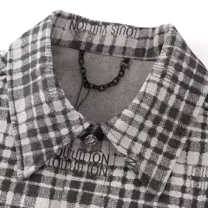 Louis Vuitton Checked Denim Overshirt