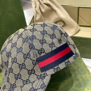 Gucci Original GG Canvas Baseball Hat With Web - C03