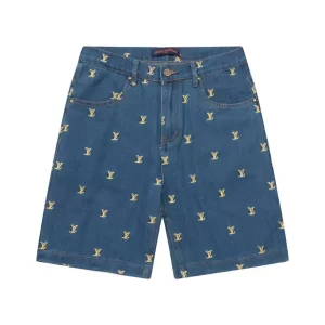 Louis Vuitton Embroidered Signature Denim Shorts - SSL30