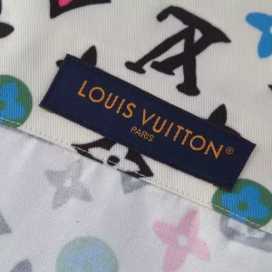 Louis Vuitton Monogram Printed Short-Sleeved Silk Shirt - LST14