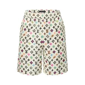 Louis Vuitton Monogram Printed Silk Shorts - SSL32