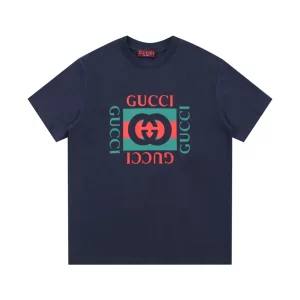 Cotton Jersey T-Shirt With Gucci Print - GT37