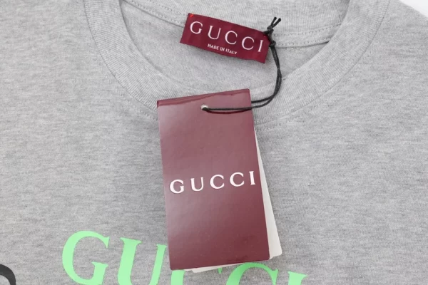 Cotton Jersey T-Shirt With Gucci Print - GT38