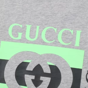 Cotton Jersey T-Shirt With Gucci Print - GT38