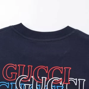 Cotton Jersey T-Shirt With Gucci Print - GT43