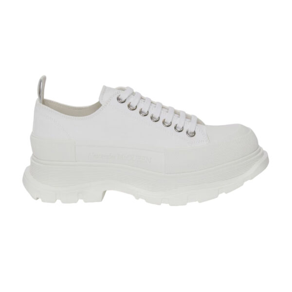 Alexander McQueen Tread Slick Lace Up in White - AS14