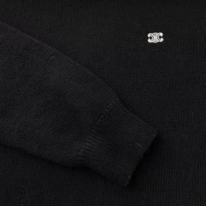 Celine Triomphe Crew Neck Sweater In Wool and Cashmere - HC07