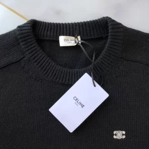 Celine Triomphe Crew Neck Sweater In Wool and Cashmere - HC07