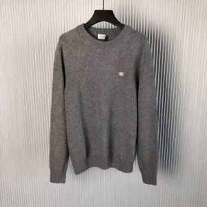 Celine Triomphe Crew Neck Sweater In Wool and Cashmere - HC08