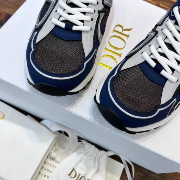 Dior B30 Sneaker Blue and Dior Gray Technical Fabric - DS81