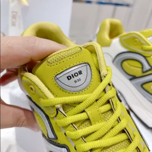 Dior B30 Sneaker Light Yellow Mesh and Technical Fabric - DS85