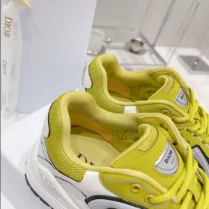 Dior B30 Sneaker Light Yellow Mesh and Technical Fabric - DS85