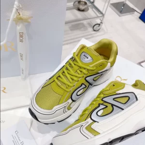 Dior B30 Sneaker Light Yellow Mesh and Technical Fabric - DS85