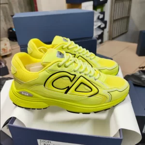 Dior B30 Sneaker Yellow Mesh and Technical Fabric - DS87