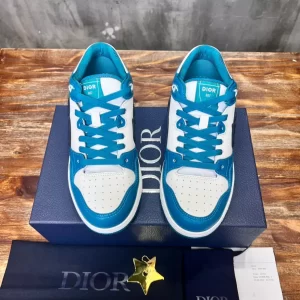 Dior B57 Low-Top Sneaker Blue and White Smooth Calfskin - DS106