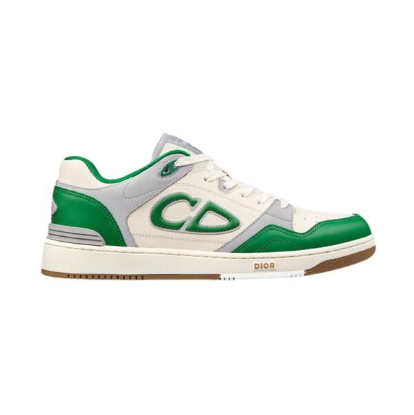 Dior B57 Low-Top Sneaker Green and Cream Smooth Calfskin - DS104