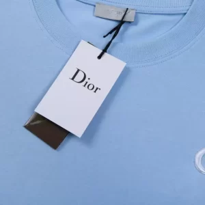 Dior CD Icon Relaxed-Fit T-Shirt Blue Cotton Jersey - DT38