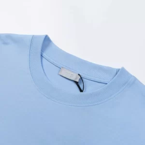 Dior CD Icon Relaxed-Fit T-Shirt Blue Cotton Jersey - DT38