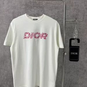 Dior Italic Coral Relaxed-Fit T-Shirt - DT29