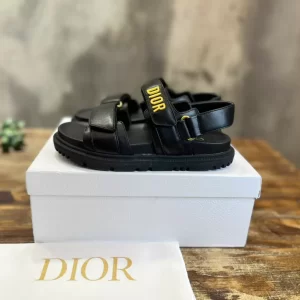 Dioract Sandal Black Lambskin - SD11